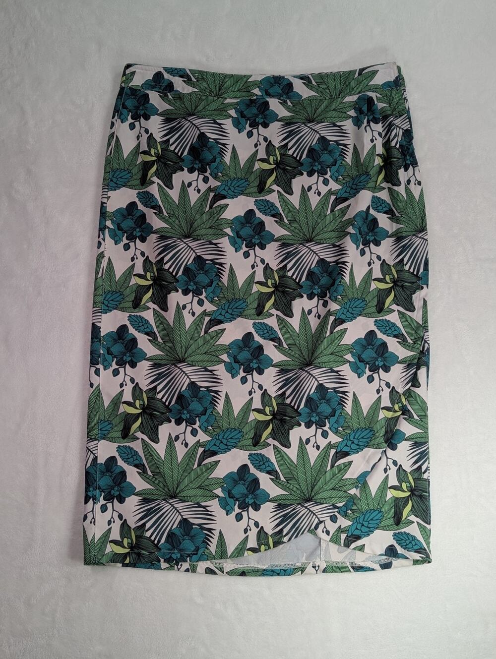 RipSkirt Hawaii Length 4 Wrap Skirt Sz XL Tropics Green Tropical Floral Retired